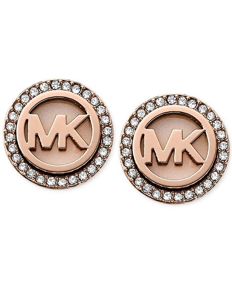 michael kors rose gold earrings beaverbrooks|Michael Kors necklace.